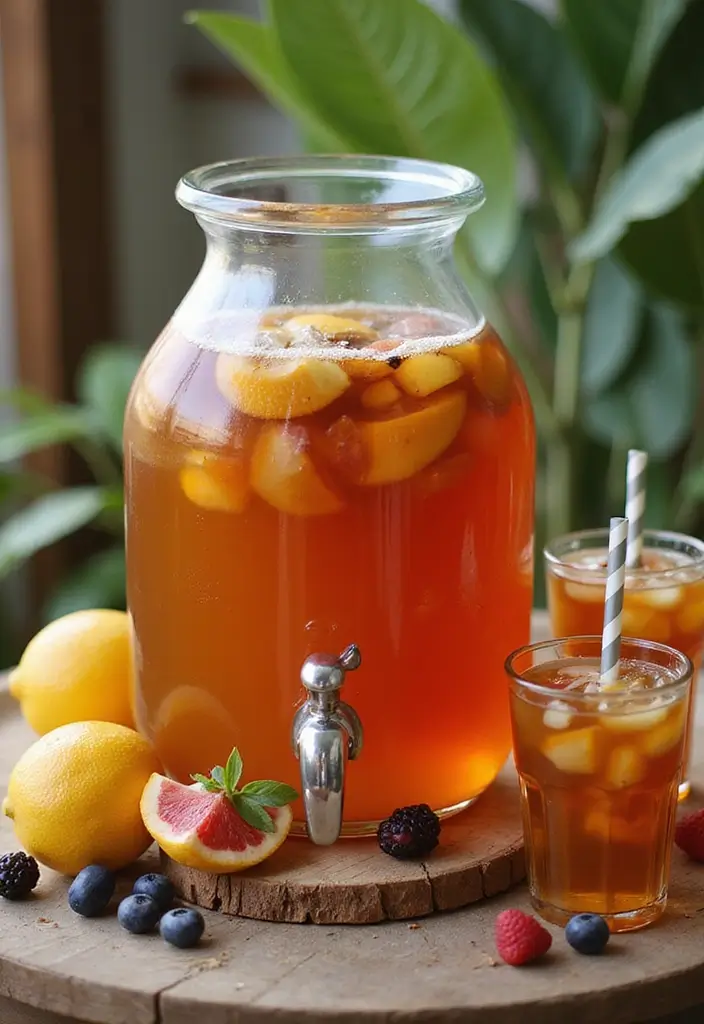25 Big Glass Jug Decor Ideas for Farmhouse and Vintage Homes 22 25 Big Glass Jug Decor Ideas for Farmhouse and Vintage Homes - 12. Cozy Beverage Station