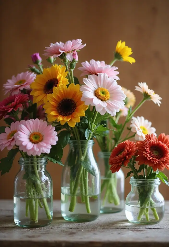 25 Christmas Glass Vase Decor Ideas for Festive Homes - 11. Seasonal Floral Displays