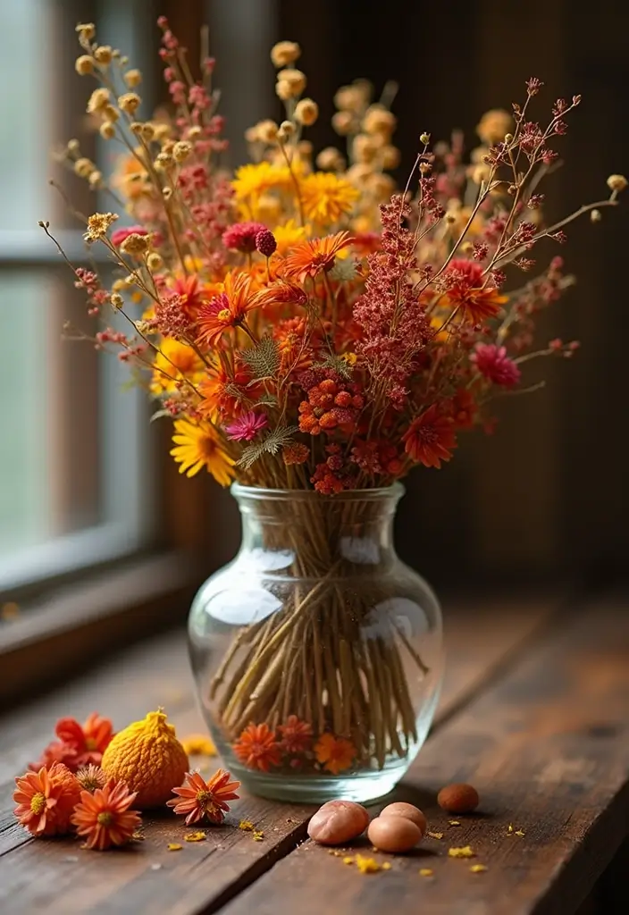 25 Christmas Glass Vase Decor Ideas for Festive Homes - 18. Seasonal Potpourri Vases