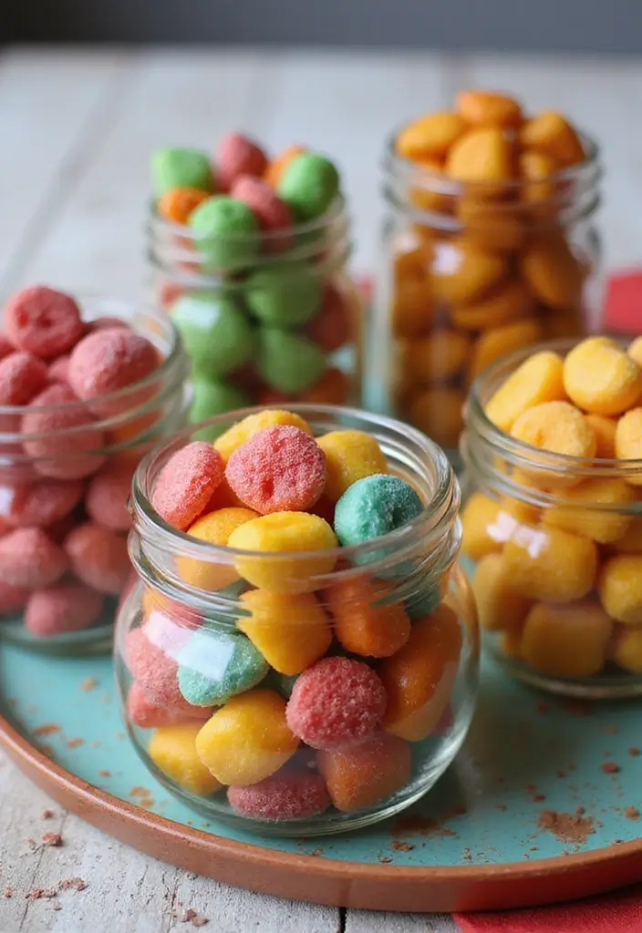 25 Creative Ideas for What to Put in Glass Jars for Stylish Home Decor 63 25 Creative Ideas for What to Put in Glass Jars for Stylish Home Decor - 17. Simple Candy Jars