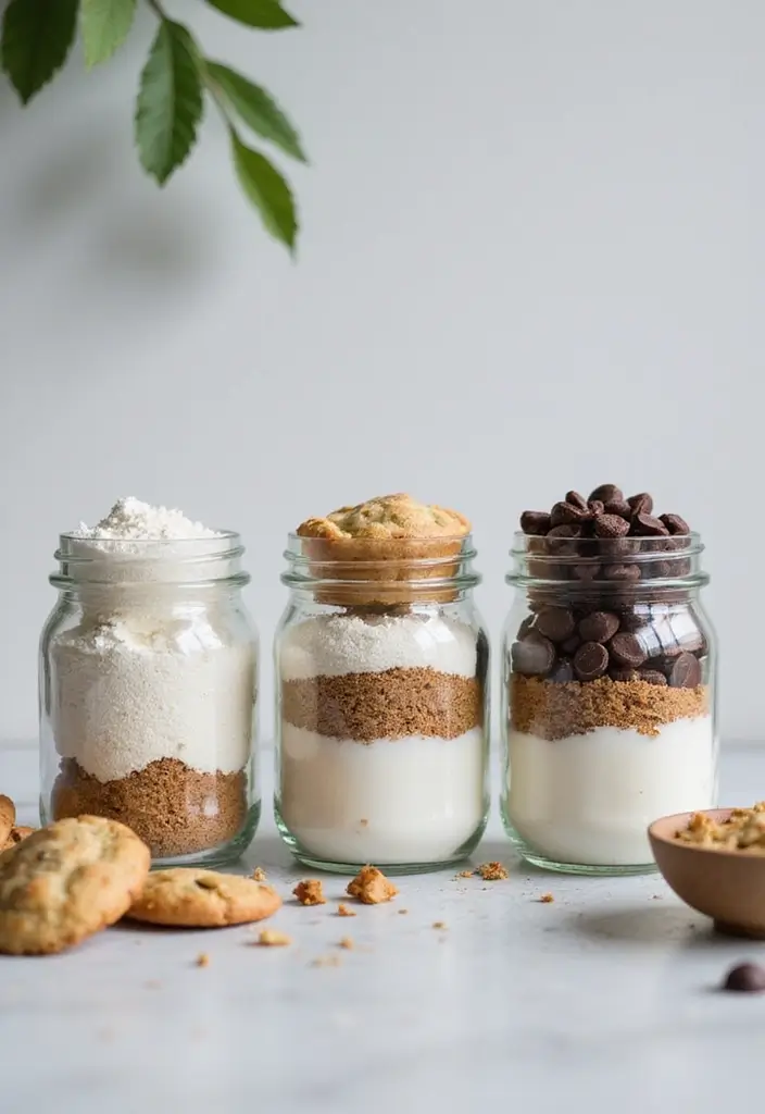25 Creative Ideas for What to Put in Glass Jars for Stylish Home Decor 76 25 Creative Ideas for What to Put in Glass Jars for Stylish Home Decor - 24. Beautifully Layered Ingredients for Baking