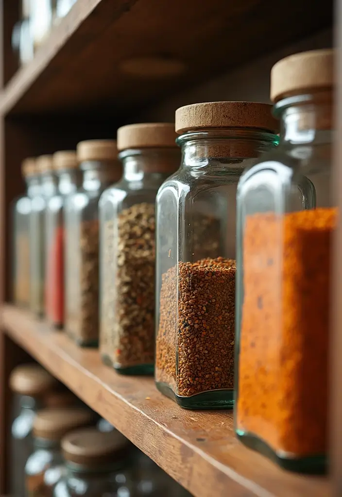 25 Creative Ideas for What to Put in Glass Jars for Stylish Home Decor 77 25 Creative Ideas for What to Put in Glass Jars for Stylish Home Decor - 25. Gourmet Spice Jars