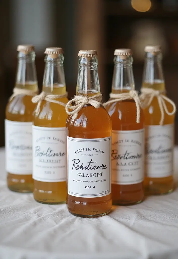 25 DIY Glass Bottle Wedding Decor Ideas That Guests Will Love - 17. Glass Bottle Groomsmen Gifts