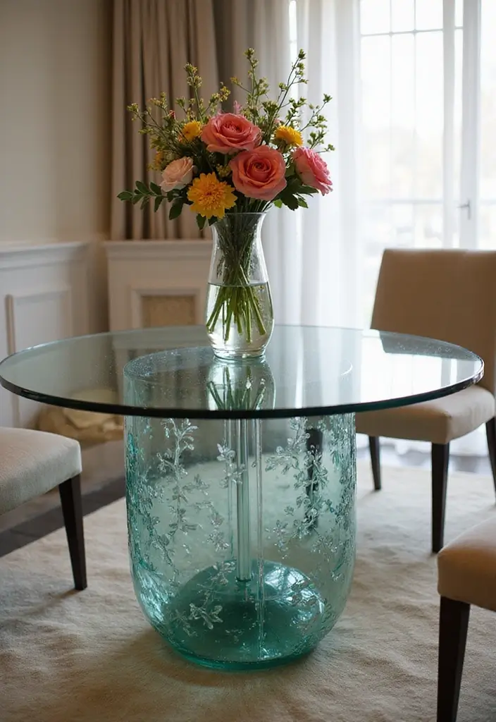25 Dining Room Decor Ideas with a Modern Glass Table 36 25 Dining Room Decor Ideas with a Modern Glass Table - 8. Use Unique Centerpieces