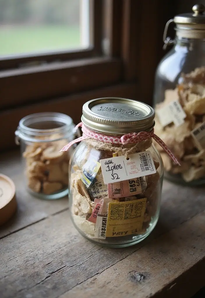 25 Easy Crafts with Glass Jars to Add Rustic Charm to Your Home 56 25 Easy Crafts with Glass Jars to Add Rustic Charm to Your Home - 14. Glass Jar Memory Keepsakes