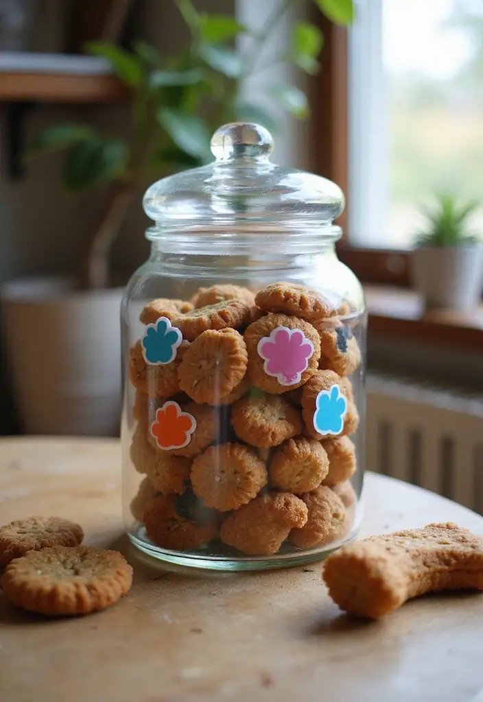 25 Easy Crafts with Glass Jars to Add Rustic Charm to Your Home 85 25 Easy Crafts with Glass Jars to Add Rustic Charm to Your Home - 23. Glass Jar Pet Treats Holder