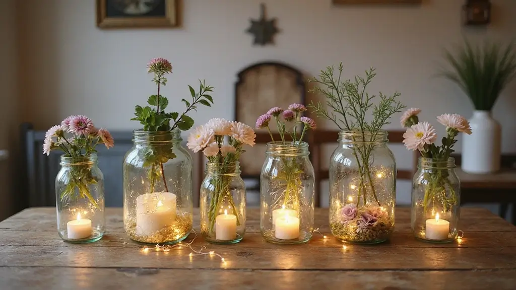 25 Easy Crafts with Glass Jars to Add Rustic Charm to Your Home