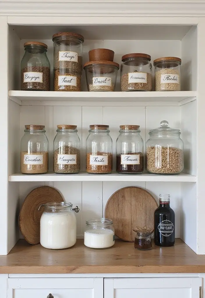 25 Farmhouse Decor Ideas Using Glass Jugs and Greenery 41 25 Farmhouse Decor Ideas Using Glass Jugs and Greenery - 13. Repurposed Glass Jugs for Storage