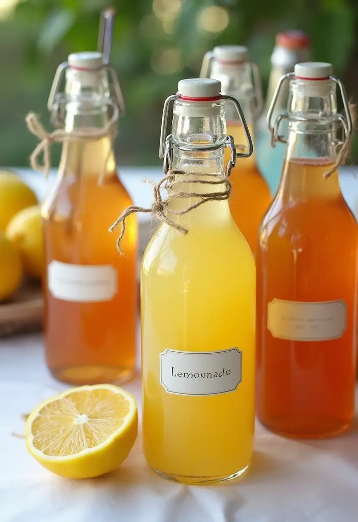 25 Glass Bottle Decor Ideas for Simple and Elegant Styling 58 25 Glass Bottle Decor Ideas for Simple and Elegant Styling - 10. Glass Bottles as Drink Dispensers