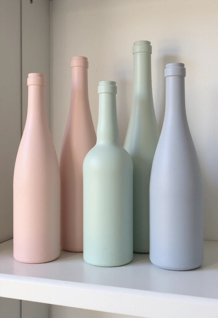25 Glass Bottle Room Decor Ideas for a Soft Aesthetic Vibe 61 25 Glass Bottle Room Decor Ideas for a Soft Aesthetic Vibe - 13. Painted Glass Bottles