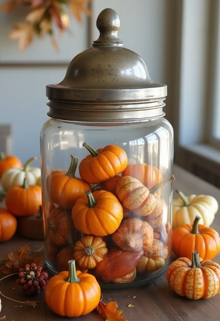 25 Glass Butter Churn Decor Ideas for a Rustic Country Touch 21 25 Glass Butter Churn Decor Ideas for a Rustic Country Touch - 9. Seasonal Decor Displays