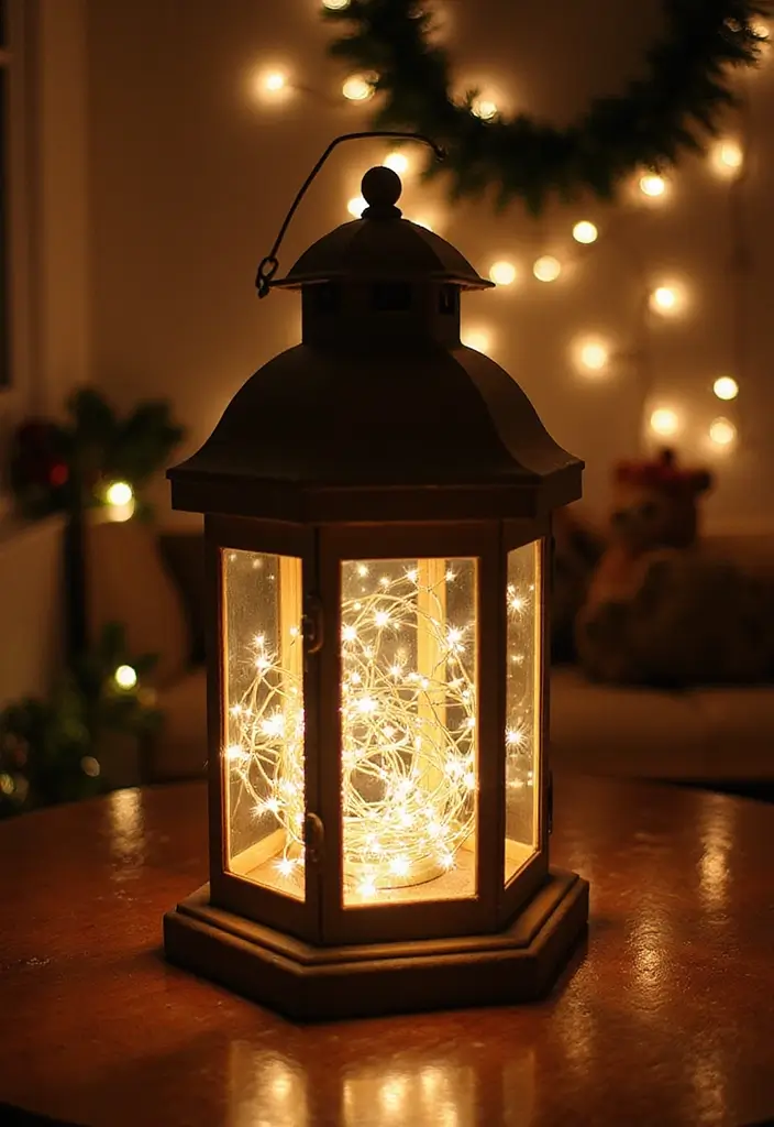 25 Glass Canister Christmas Decor Ideas for Holiday Cheer 60 25 Glass Canister Christmas Decor Ideas for Holiday Cheer - 16. Rustic Lantern Styling
