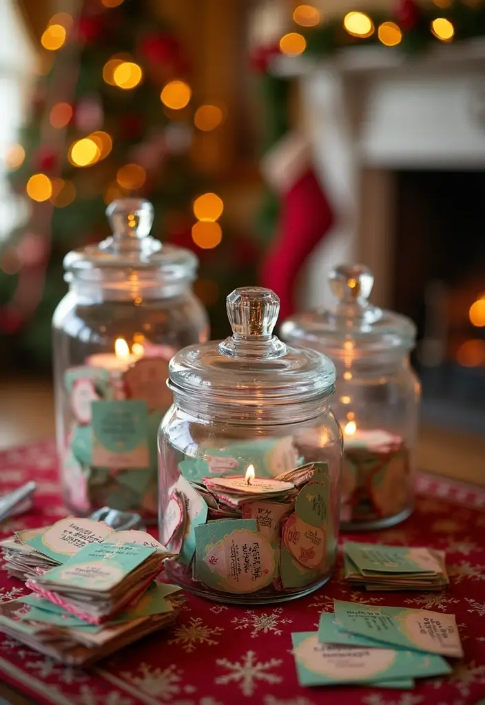 25 Glass Canister Christmas Decor Ideas for Holiday Cheer 69 25 Glass Canister Christmas Decor Ideas for Holiday Cheer - 23. Holiday Trivia and Games