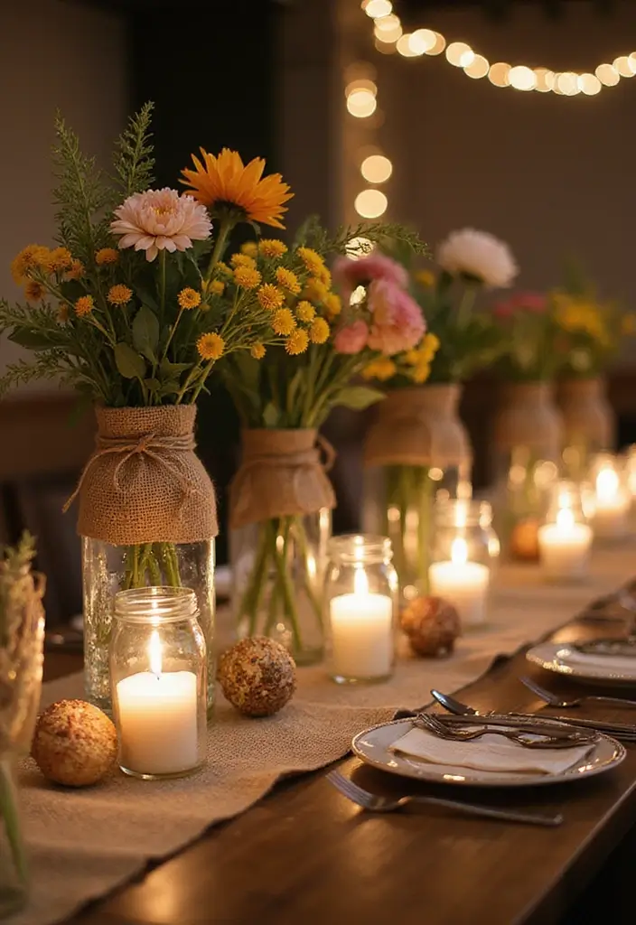 25 Glass Vase Decor Ideas for Creative and Affordable Home Projects 1 25 Glass Vase Decor Ideas for Creative and Affordable Home Projects - 1. Rustic Farmhouse Centerpiece