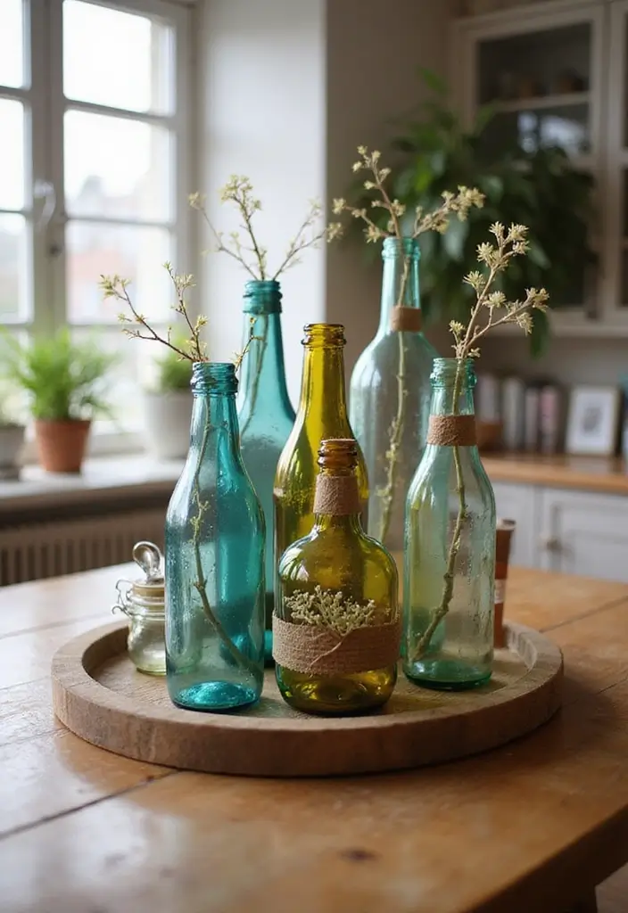 25 Glass Vase Decor Ideas for Creative and Affordable Home Projects 58 25 Glass Vase Decor Ideas for Creative and Affordable Home Projects - 10. Recycled Bottle Vases