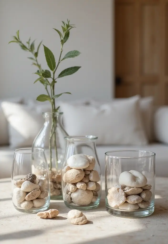 25 Glass Vase Decor Ideas for Creative and Affordable Home Projects 91 25 Glass Vase Decor Ideas for Creative and Affordable Home Projects - 15. Chic Glass Vases with Natural Elements