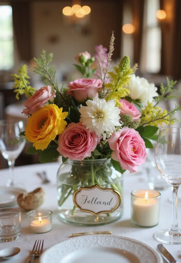 25 Glass Vase Decor Ideas for Creative and Affordable Home Projects 98 25 Glass Vase Decor Ideas for Creative and Affordable Home Projects - 16. Decorative Glass Vase Table Numbers