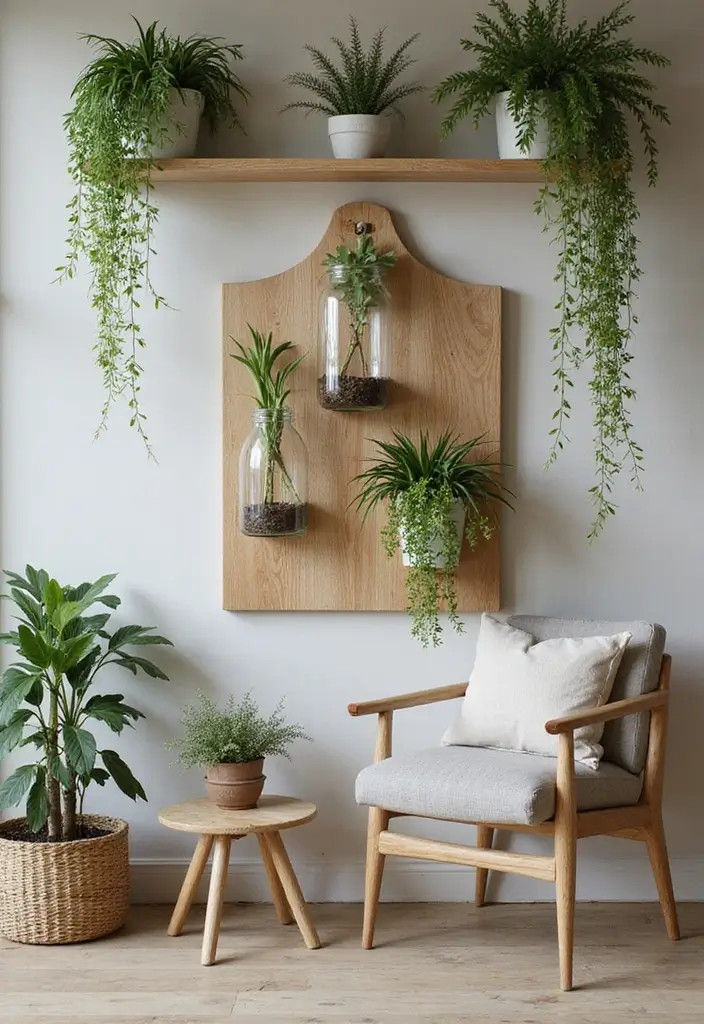 25 Glass Vase Decor Ideas for Creative and Affordable Home Projects 105 25 Glass Vase Decor Ideas for Creative and Affordable Home Projects - 17. Glass Vase Wall Planter