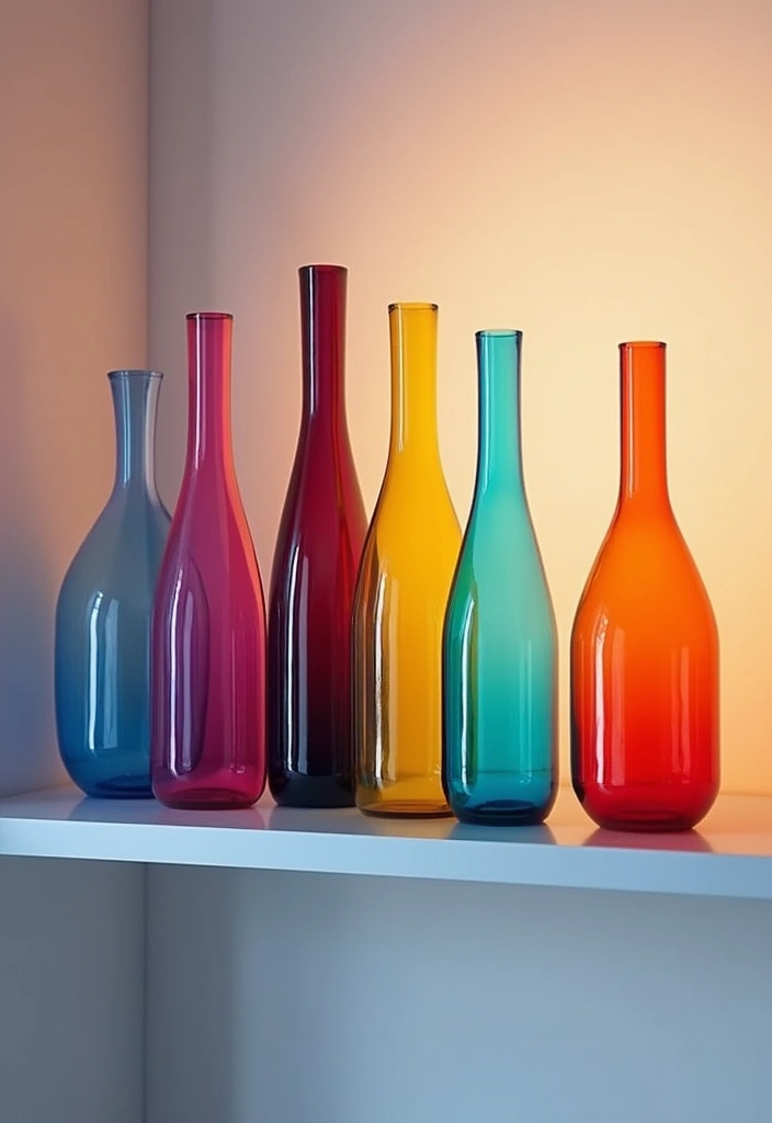 25 Glass Vase Decor Ideas for Creative and Affordable Home Projects 8 25 Glass Vase Decor Ideas for Creative and Affordable Home Projects - 2. Colorful Ombre Vases