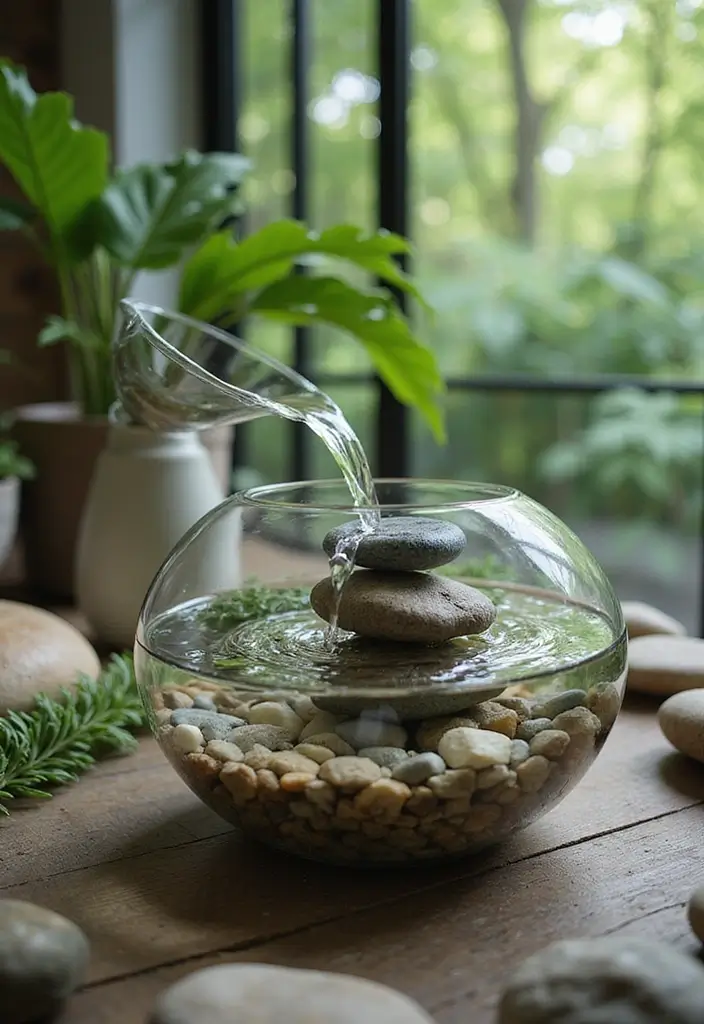 25 Glass Vase Decor Ideas for Creative and Affordable Home Projects 135 25 Glass Vase Decor Ideas for Creative and Affordable Home Projects - 25. Glass Vase As a Water Fountain