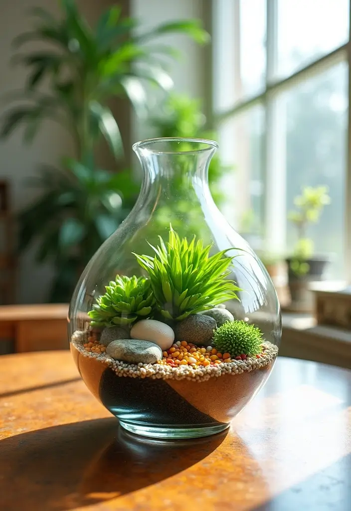 25 Glass Vase Decor Ideas for Creative and Affordable Home Projects 22 25 Glass Vase Decor Ideas for Creative and Affordable Home Projects - 4. Upcycled Vase Terrariums