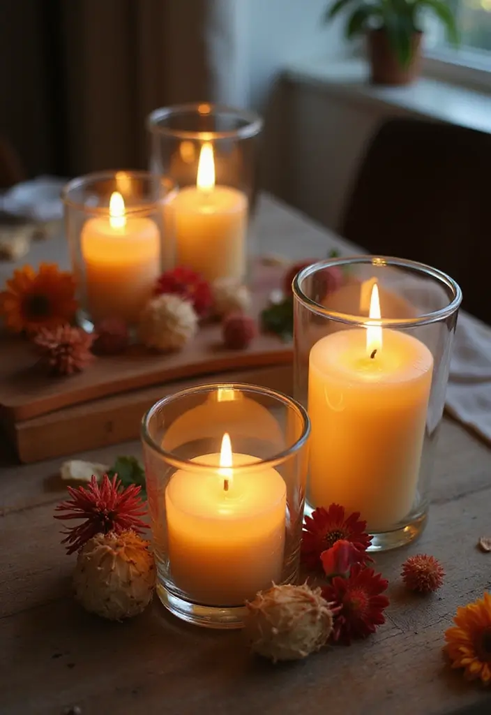 25 Glass Vase Decor Ideas for Creative and Affordable Home Projects 43 25 Glass Vase Decor Ideas for Creative and Affordable Home Projects - 7. Candle Holder Vases