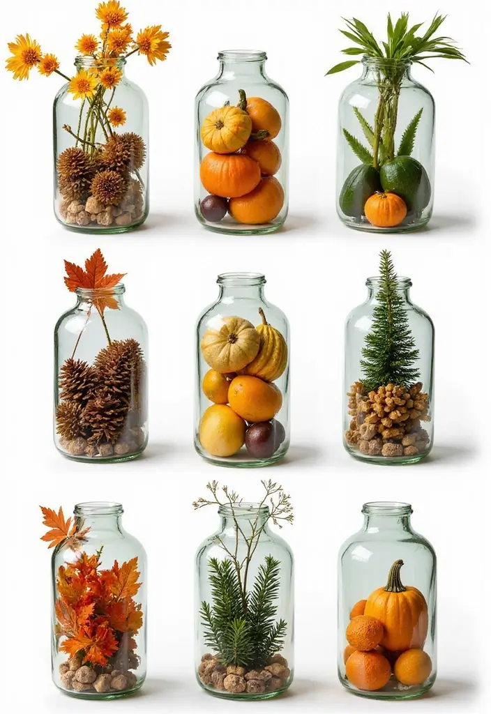 25 Recycled Glass Vase Decor Ideas for Sustainable Homes 36 25 Recycled Glass Vase Decor Ideas for Sustainable Homes - 10. Seasonal Switch-Up