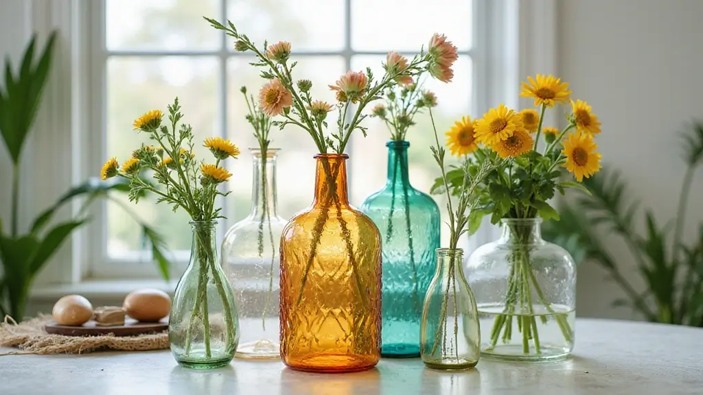 25 Recycled Glass Vase Decor Ideas for Sustainable Homes
