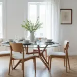 25 Round Glass Dining Table Decor Ideas That Feel Elegant and Airy