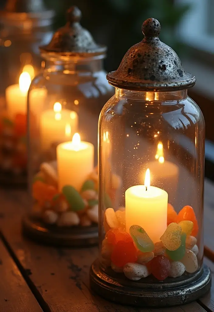 25 Sea Glass Wedding Table Decor Ideas for Coastal Celebrations - 11. Sea Glass Lanterns