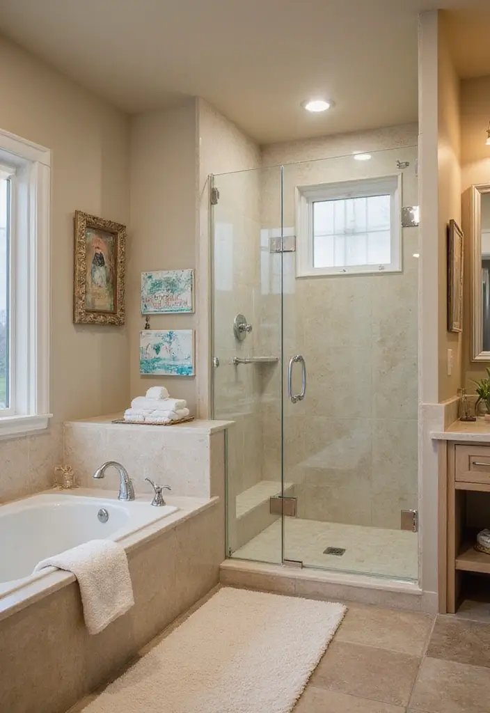 27 Bathroom Decor Ideas Featuring Glass Shower Doors for a Modern Touch - 26. Personalized Touches