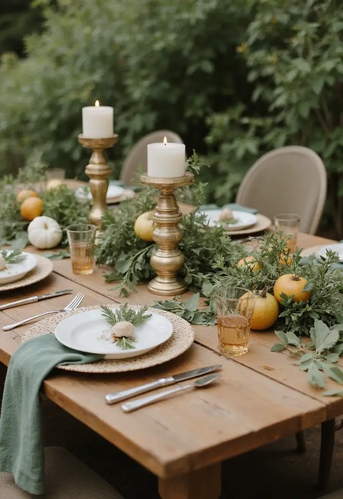 27 Dining Table Decor Ideas for Glass Tops and Open Spaces 70 27 Dining Table Decor Ideas for Glass Tops and Open Spaces - 24. Eco-Friendly Themed Events