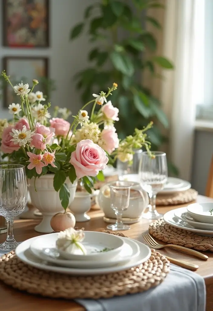 27 Dining Table Decor Ideas for Glass Tops and Open Spaces 27 27 Dining Table Decor Ideas for Glass Tops and Open Spaces - 7. Seasonal Decor Themes