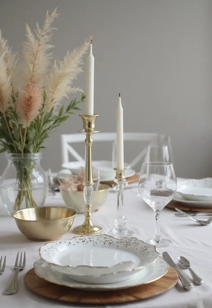 27 Dining Table Decor Ideas for Glass Tops and Open Spaces 28 27 Dining Table Decor Ideas for Glass Tops and Open Spaces - 8. Clear Glass Accents