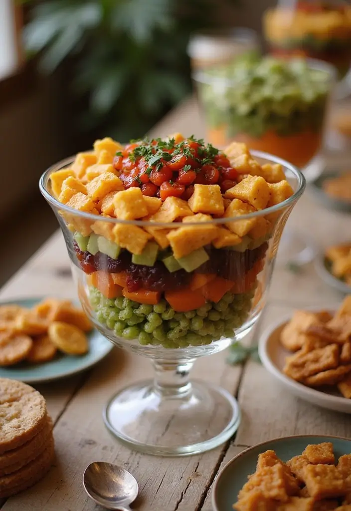 27 Glass Bowl Decor Ideas for Every Corner of Your Home 22 27 Glass Bowl Decor Ideas for Every Corner of Your Home - 12. Layered Snack Display