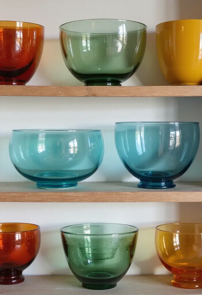 27 Glass Bowl Decor Ideas for Every Corner of Your Home 24 27 Glass Bowl Decor Ideas for Every Corner of Your Home - 14. Artistic Glass Bowl Display