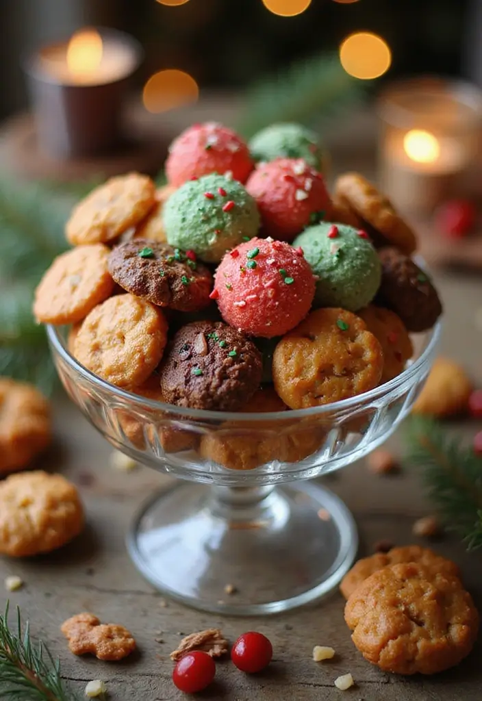 27 Glass Bowl Decor Ideas for Every Corner of Your Home 64 27 Glass Bowl Decor Ideas for Every Corner of Your Home - 26. Glass Bowl for Holiday Treats