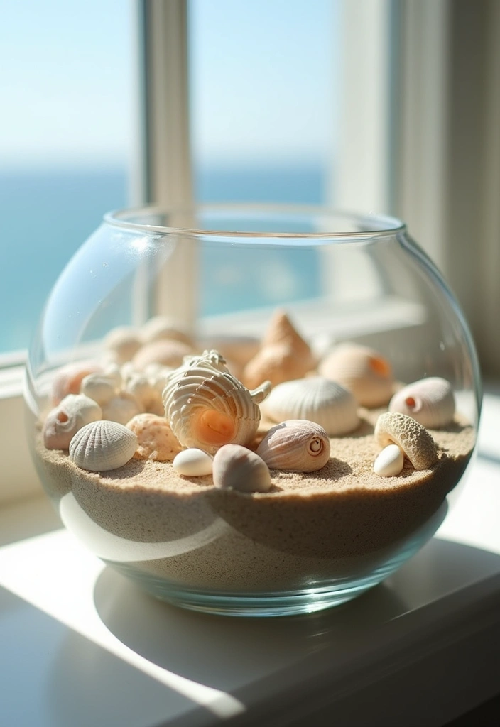 27 Glass Bowl Decor Ideas for Every Corner of Your Home 7 27 Glass Bowl Decor Ideas for Every Corner of Your Home - 5. Decorative Bowl for Shells