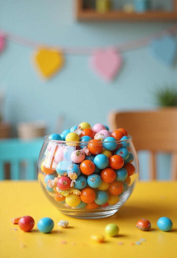 27 Glass Bowl Decor Ideas for Every Corner of Your Home 9 27 Glass Bowl Decor Ideas for Every Corner of Your Home - 7. Colorful Bead Display