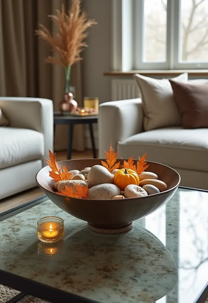 27 Glass Coffee Table Decor Ideas for a Sleek and Inviting Look 46 27 Glass Coffee Table Decor Ideas for a Sleek and Inviting Look - 12. Elegant Bowls