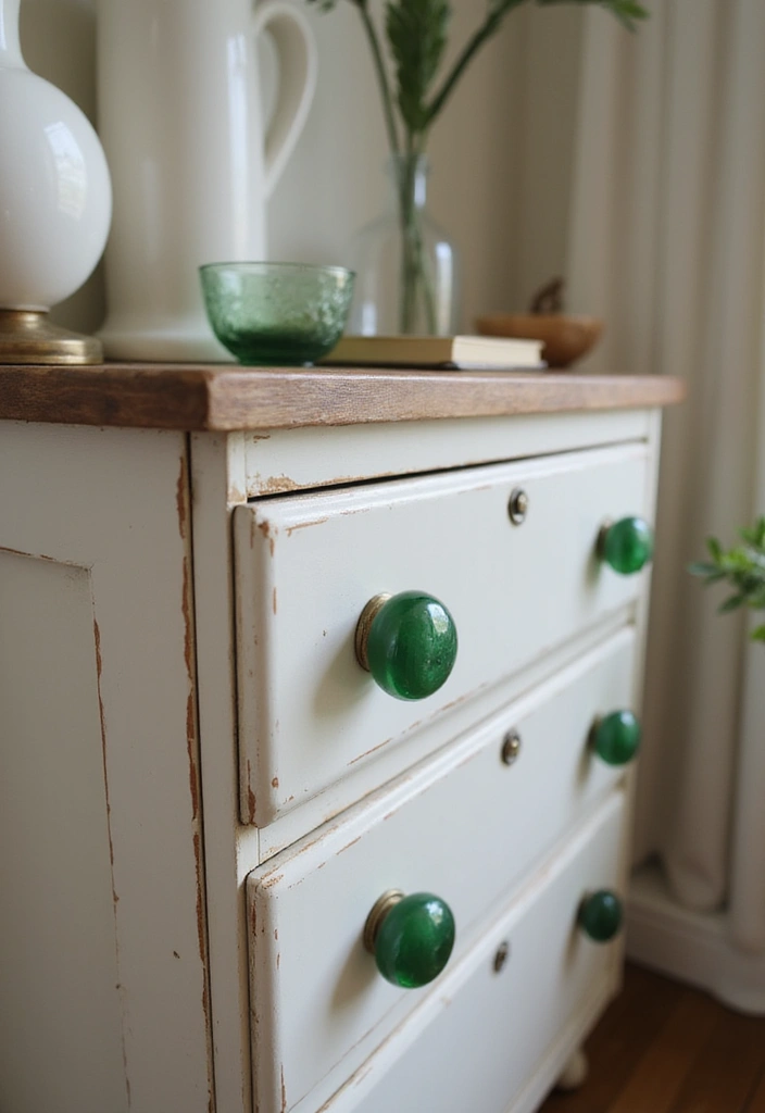 27 Green Glass Home Decor Ideas for Calming Interiors 55 27 Green Glass Home Decor Ideas for Calming Interiors - 19. Green Glass Furniture Accessories