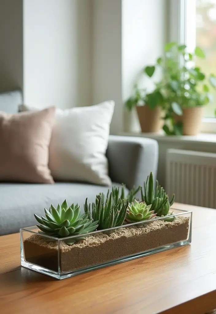 27 Long Glass Vase Decor Ideas for Tables, Shelves and Corners 74 27 Long Glass Vase Decor Ideas for Tables, Shelves and Corners - 20. Tabletop Garden