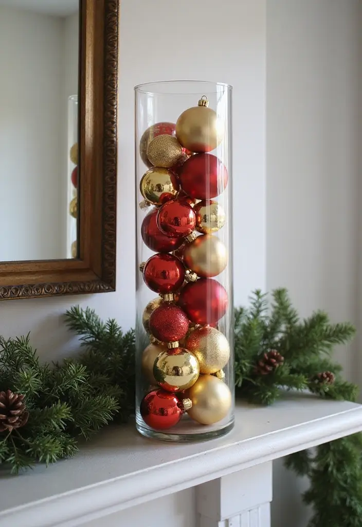 27 Long Glass Vase Decor Ideas for Tables, Shelves and Corners 75 27 Long Glass Vase Decor Ideas for Tables, Shelves and Corners - 21. Colorful Seasonal Displays