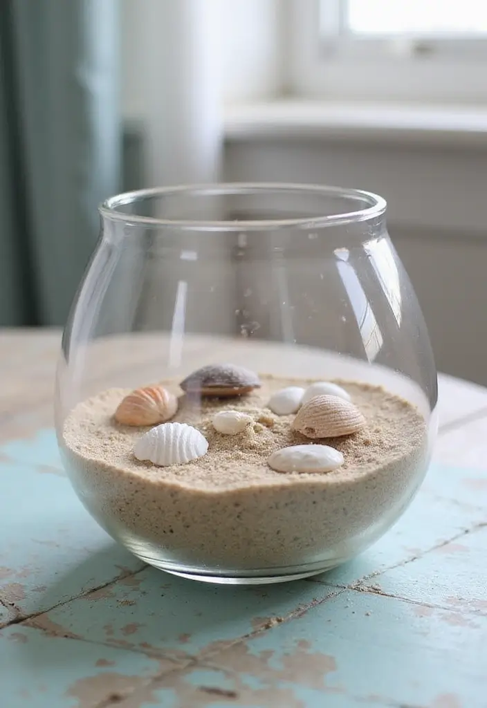 27 Shallow Glass Bowl Decor Ideas for Simple Table Styling 23 27 Shallow Glass Bowl Decor Ideas for Simple Table Styling - 11. Coastal Theme