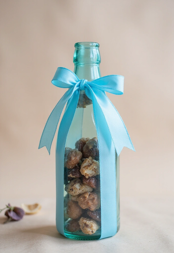 28 Blue Glass Bottle Decor Ideas That Add a Pop of Color 44 28 Blue Glass Bottle Decor Ideas That Add a Pop of Color - 18. Personalized Gifts