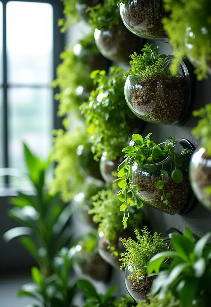 28 DIY Glass Bottle Craft Ideas to Upgrade Your Home Decor 81 28 DIY Glass Bottle Craft Ideas to Upgrade Your Home Decor - 21. Glass Bottle Wall Planters