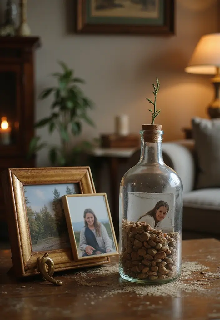 28 DIY Glass Bottle Craft Ideas to Upgrade Your Home Decor 82 28 DIY Glass Bottle Craft Ideas to Upgrade Your Home Decor - 22. Glass Bottle Picture Frames
