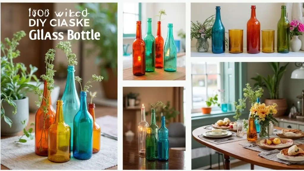 28 DIY Glass Bottle Craft Ideas to Upgrade Your Home Decor