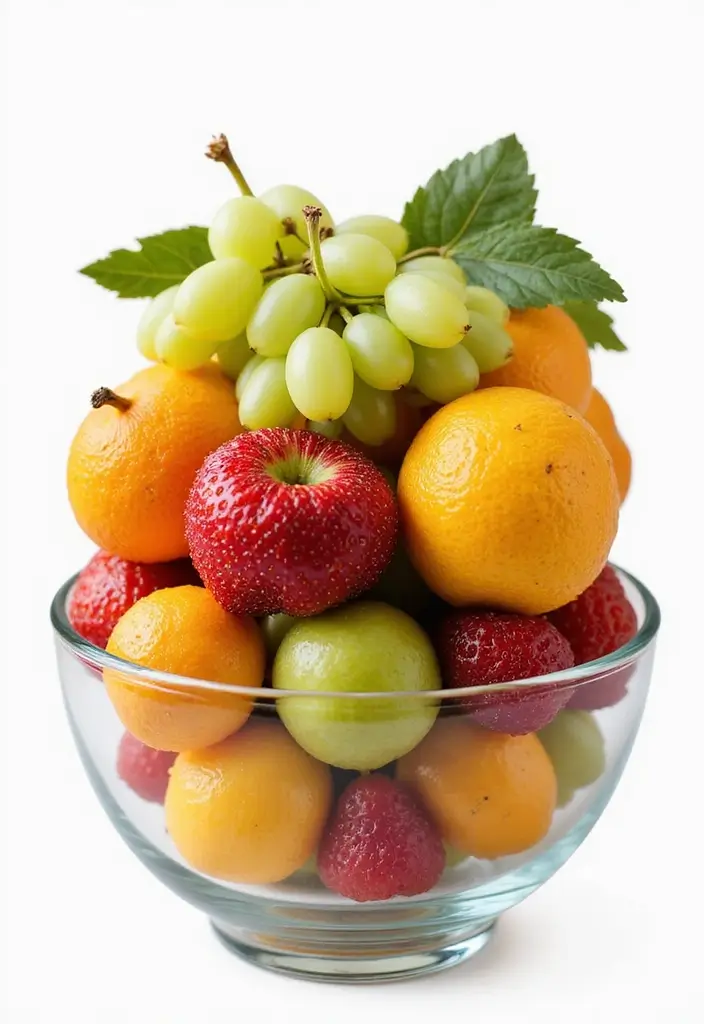 28 Glass Bowl Centerpiece Ideas for Every Season 54 28 Glass Bowl Centerpiece Ideas for Every Season - 12. Fresh Fruit Medley
