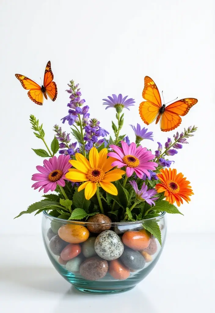 28 Glass Bowl Centerpiece Ideas for Every Season 15 28 Glass Bowl Centerpiece Ideas for Every Season - 3. Spring Blossoms